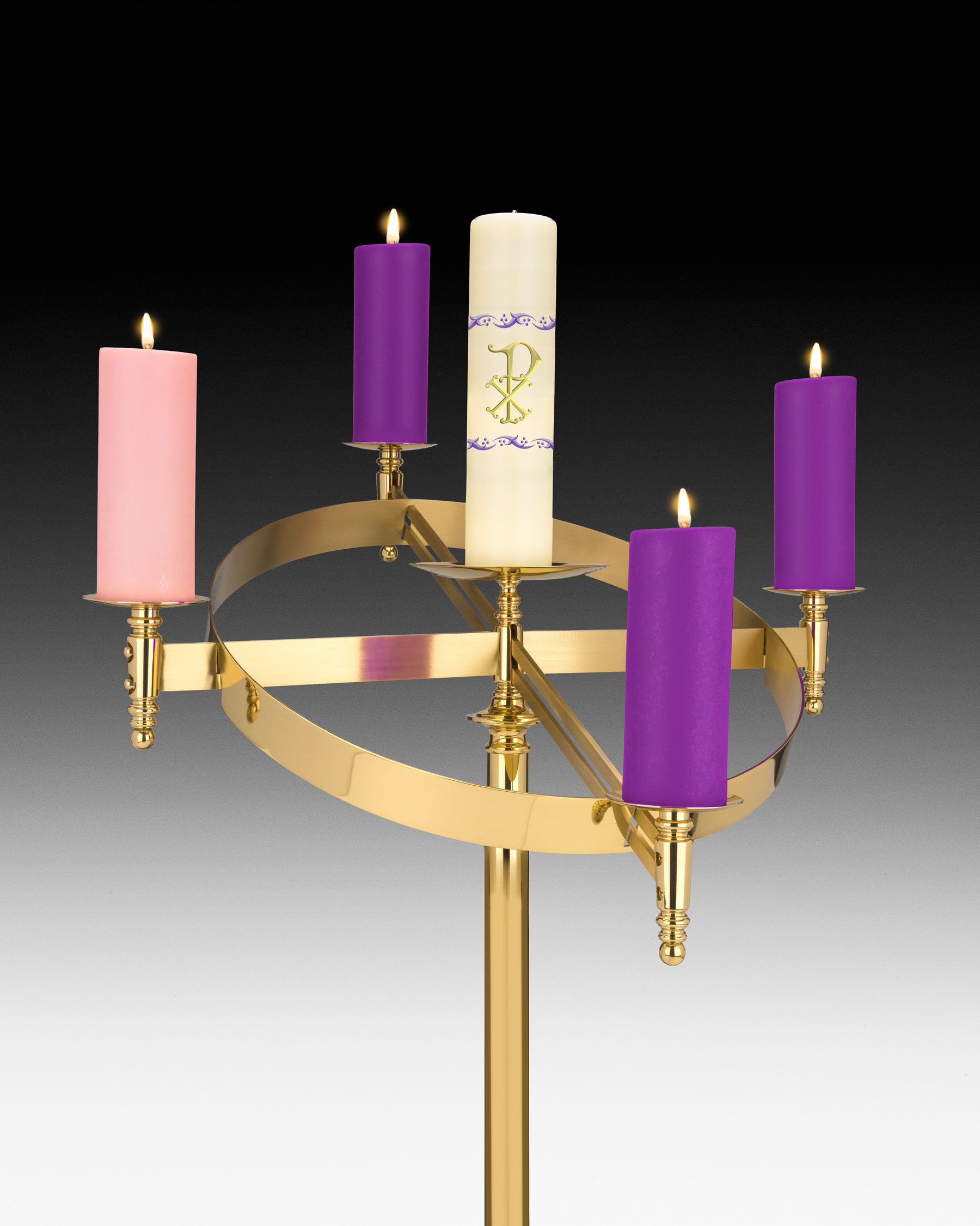 CM Almy "Natural" Liquid Advent Pillar Candles