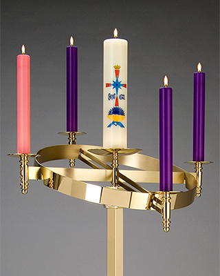 dyed liquid advent candles