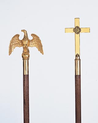 hardwood flag poles