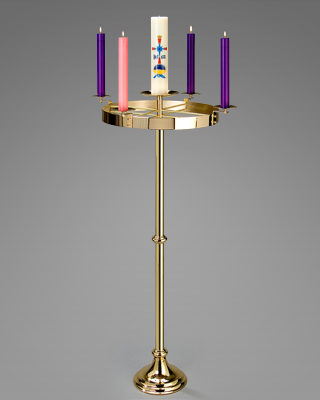 level-top floor standing advent candelabrum
