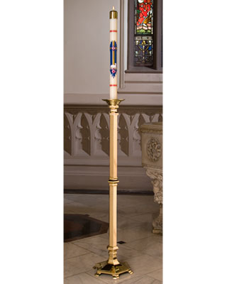 brass paschal candlesticks