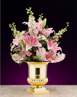 fluted urn vase