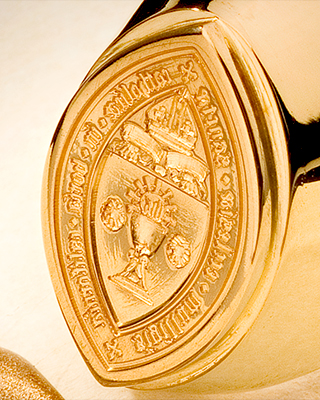 CM Almy Bishop s Signet Ring Vesica Piscis