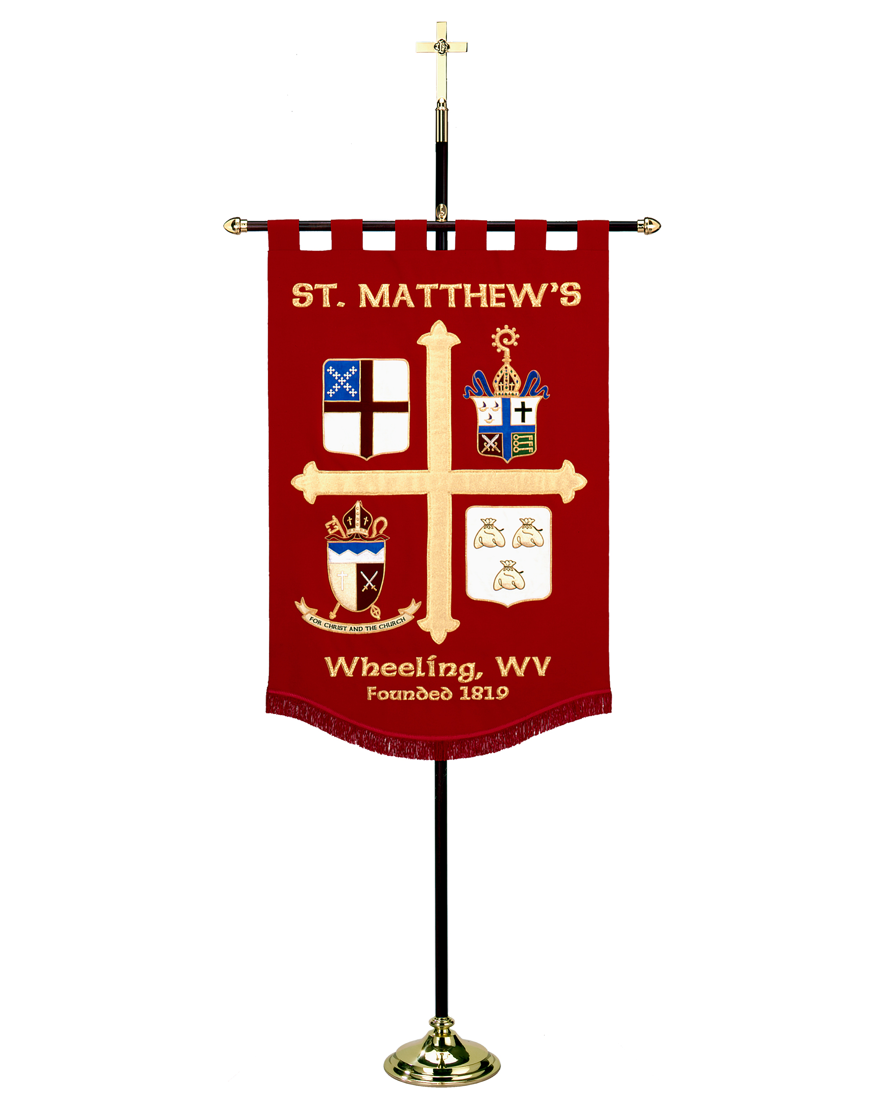 CM Almy Church Banner Stand