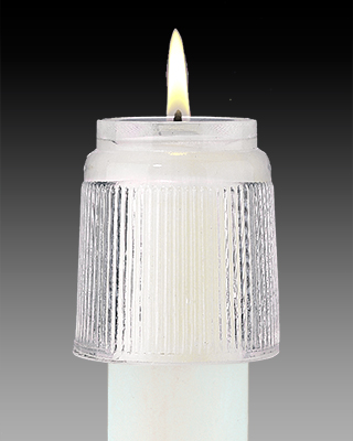 glass candle followers