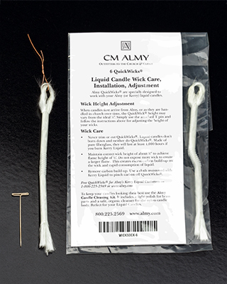 CM Almy  Replacement Wicks for Liquid Candles