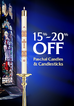 15% to 25% Off Paschal Candles and Candlesticks